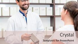  Presentation with alternative - Audience pleasing theme consisting of woman shopping alternative drugs backdrop and a lemonade colored foreground