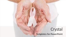  Presentation with anti violence - Slide deck enhanced with woman showing anti-violence background and a  colored foreground