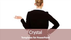  Presentation with business woman standing on maze - Amazing slide deck having woman shrugging with i dont backdrop and a coral colored foreground