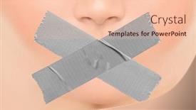  Presentation with duct - Cool new theme with woman-silenced-with-adhesive-duct backdrop and a lemonade colored foreground