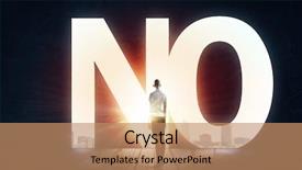  Presentation with facing obstacles - Beautiful PPT layouts featuring woman silhouette - facing big difficulties backdrop and a coral colored foreground