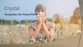  Presentation with woman outlaw - Amazing slide set having woman-sits-in-a-hay backdrop and a light blue colored foreground
