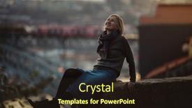  Presentation with ancient - Slide deck consisting of woman-sits-on-an-ancient background and a wine colored foreground