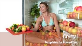  Presentation with lotus sutra - Slides with woman sitting in a fridge background and a  colored foreground