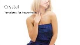  Presentation with floor - Slides consisting of woman-sitting-on-white-floor background and a white colored foreground