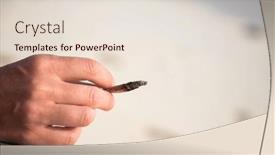  Presentation with joint - Presentation design featuring woman-smoking-a-joint background and a lemonade colored foreground