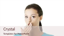  Presentation with electronic health records emr - Beautiful presentation theme featuring woman smoking electronic cigarette ecigarette backdrop and a lemonade colored foreground