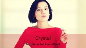  Presentation with electronic and communication - Slides with woman smoking electronic cigarette ecigarette background and a red colored foreground