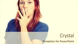  Presentation with cigarette - Amazing presentation theme having woman smoking electronic cigarette ecigarette backdrop and a  colored foreground