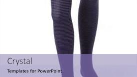  Presentation with socks - Presentation having woman-socks background and a violet colored foreground