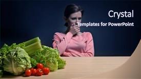  Presentation with eating disorder - Cool new theme with woman suffering from eating disorder backdrop and a navy blue colored foreground