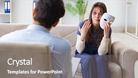  Presentation with violence enfant - Amazing slide deck having woman suffering from home violence backdrop and a  colored foreground