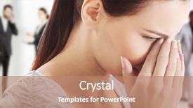  Presentation with pain - Audience pleasing slide deck consisting of woman suffering from sinus pain backdrop and a coral colored foreground