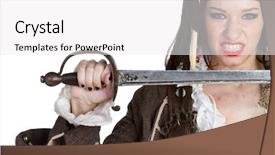  Presentation with pirate - Audience pleasing slides consisting of  backdrop and a  colored foreground