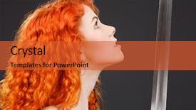  Presentation with sword - Presentation theme featuring  background and a  colored foreground