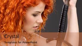  Presentation with sword - Theme enhanced with  background and a  colored foreground