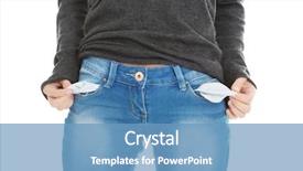  Presentation with young sing woman singing young - Theme enhanced with woman taking out empty pocket background and a teal colored foreground