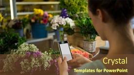  Presentation with flower dome in singapore - Beautiful theme featuring woman-taking-photograph-of-flower backdrop and a tawny brown colored foreground
