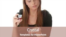  Presentation with syrup drugs - Cool new presentation with woman taking pills and syrup backdrop and a coral colored foreground