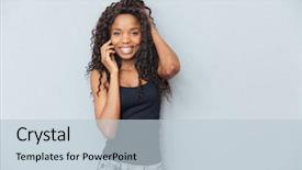  Presentation with american revolution declaration of independence - PPT layouts consisting of woman talking on the phone background and a lemonade colored foreground