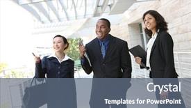  Presentation with team building - Colorful slide deck enhanced with  backdrop and a  colored foreground