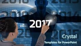  Presentation with human body - Audience pleasing presentation theme consisting of 3d digitally generated human backdrop and a ocean colored foreground