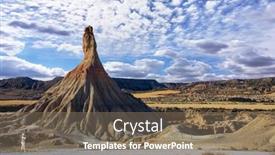  Presentation with journey - Slide deck having woman-tourist-takes-pictures background and a violet colored foreground