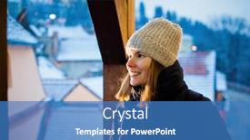  Presentation with sighisoara - PPT theme consisting of woman tourist - winter city break in sighisoara romania background and a teal colored foreground