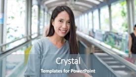  Presentation with hong kong stock market - Audience pleasing presentation theme consisting of woman travel in hong kong backdrop and a seafoam green colored foreground