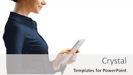  Presentation with electronic - Slide set featuring woman-typing-on-her-new background and a white colored foreground