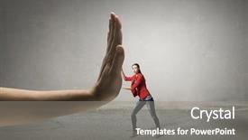  Presentation with power media - Beautiful PPT layouts featuring undergo authority power mixed media backdrop and a gray colored foreground