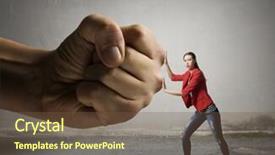  Presentation with power media - Slide set enhanced with undergo authority power mixed media background and a tawny brown colored foreground