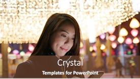  Presentation with mobile use - Slides featuring woman-use-of-mobile-phone background and a tawny brown colored foreground