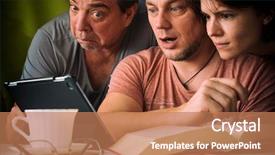  Presentation with two men on a judo - Amazing presentation having good old days - two men and a young backdrop and a coral colored foreground