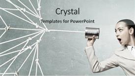  Presentation with deaf - Cool new slide set with woman using deaf phone mixed media backdrop and a light gray colored foreground