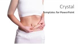  Presentation with body fat - Slide deck featuring woman-using-pinch-test background and a white colored foreground