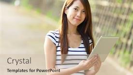  Presentation with computer - PPT layouts consisting of african beginning - start journey mission achievement begin background and a light gray colored foreground