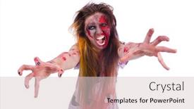  Presentation with vampire - Audience pleasing PPT layouts consisting of vampire isolated on the background backdrop and a lemonade colored foreground