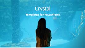  Presentation with zoo - Theme consisting of woman-visit-aquarium-in-zoo background and a teal colored foreground