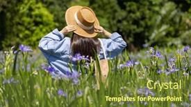  Presentation with iris flower - 