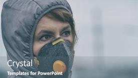  Presentation with smog - Audience pleasing presentation theme consisting of real anti-pollution anti-smog backdrop and a gray colored foreground