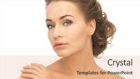  Presentation with arabian woman wearing hijab muslim - Amazing presentation having woman wearing shiny diamond necklace backdrop and a coral colored foreground