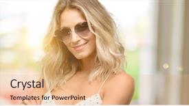  Presentation with heart shape from natural tree - PPT layouts enhanced with woman wearing sunglasses with heart background and a  colored foreground