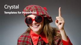  Presentation with archaeological scottish - Colorful slides enhanced with woman wearing traditional scottish clothing backdrop and a  colored foreground