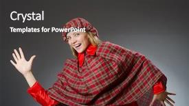  Presentation with traditional - Amazing slides having woman wearing traditional scottish clothing backdrop and a dark gray colored foreground