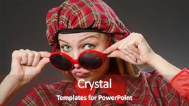  Presentation with traditional - Slide set consisting of woman wearing traditional scottish clothing background and a  colored foreground