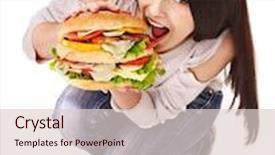  Presentation with loss - Amazing PPT theme having woman weight loss on scales isolated backdrop and a lemonade colored foreground