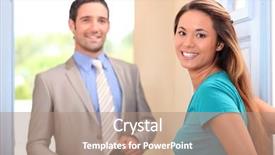  Presentation with home lending - Beautiful theme featuring woman welcoming her husband home backdrop and a coral colored foreground