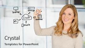  Presentation with web - Colorful presentation design enhanced with who is designing a web backdrop and a white colored foreground