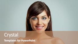  Presentation with mindfulness smile - PPT layouts consisting of woman with a big smile background and a  colored foreground